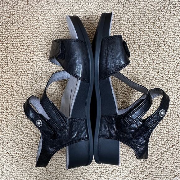 Abeo Sandals Quartz Metatarsal Low Heal Black Women's 7N Comfort Strappy Narrow - Picture 7 of 13